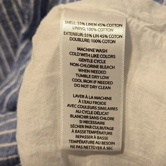 BeachLunchLounge striped linen & cotton tshirt dress - Picture 5 of 5